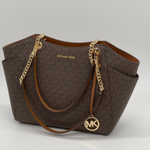 Michael Kors Handbags - Michael Kors Chain Shoulder Bag Brown